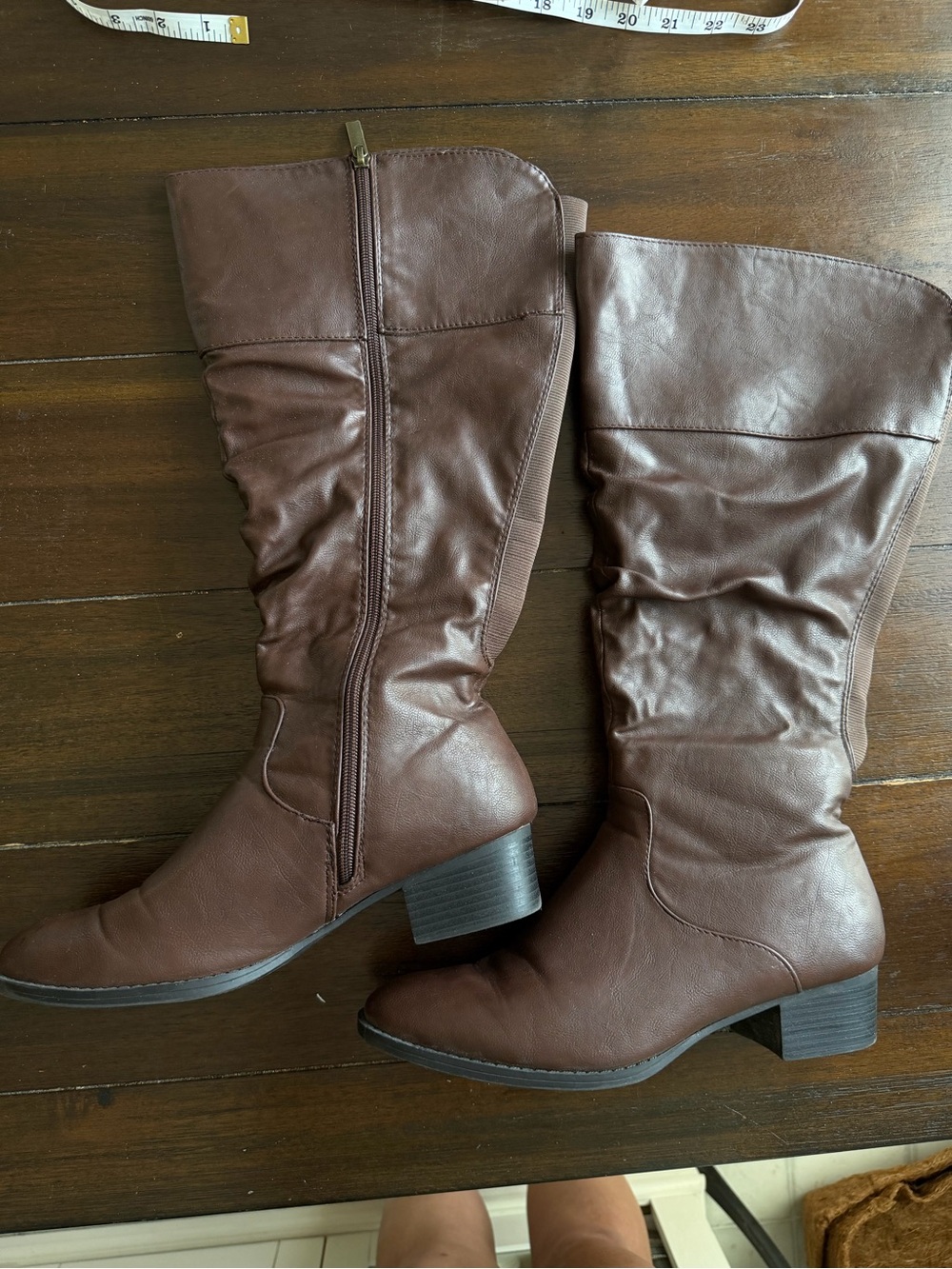 Women’s Brown Mid-Calf Fashion Boots size 9 WIDE CALF